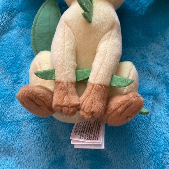 💕Preloved EUC ~ TOMY Pokemon Eevee Series of Evolution Plush Leafeon - Picture 4 of 11